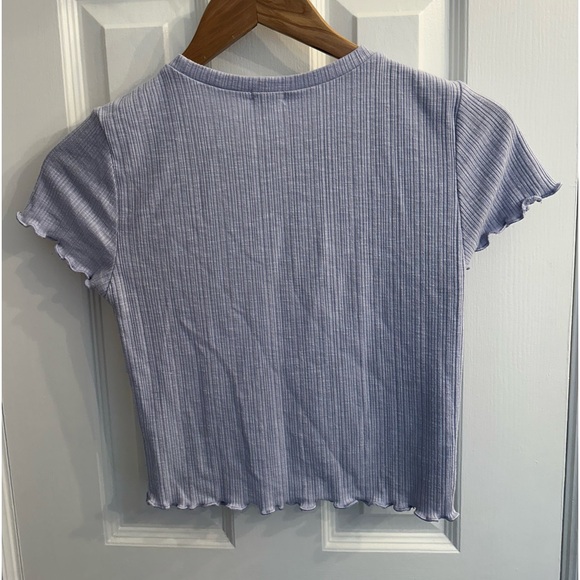 Garage lilac lettuce hem baby tee, size small - Picture 3 of 3